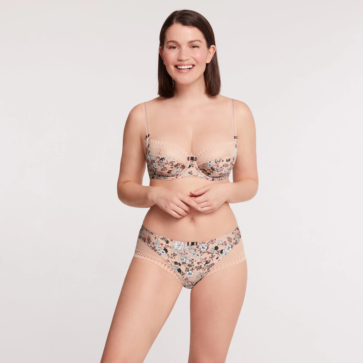 Soutien-gorge Emboîtant Avec Armatures Beige Imprime Marbella 4 Soutien-gorge Emboîtant Avec Armatures Beige Imprime Marbella – Image 4