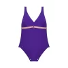Maillot Une Pièce Sans Armatures Violet MADDELANA