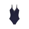 Maillot Une Pièce Sans Armatures Marine Précieux TAVOLARA